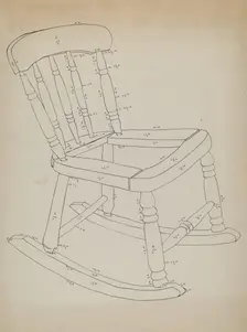 Rocking Chair, c. 1937. Creator: Tulita Westfall