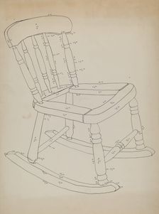 Rocking Chair, c. 1937. Creator: Tulita Westfall
