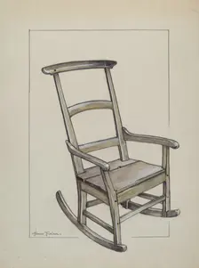 Rocking Chair, c. 1937. Creator: Florence Truelson