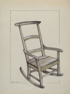 Rocking Chair, c. 1937. Creator: Florence Truelson