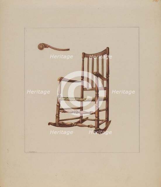 Rocking Chair, c. 1937. Creator: Henry Meyers.