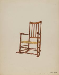 Rocking Chair, c. 1937. Creator: Henry Meyers