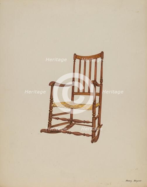 Rocking Chair, c. 1937. Creator: Henry Meyers.
