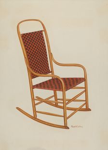 Rocking Chair, c. 1938. Creator: Frank Gutting