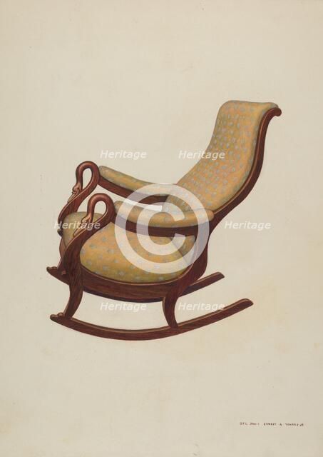 Rocking Chair, c. 1938. Creator: John R. Towers.