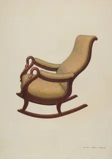 Rocking Chair, c. 1938. Creator: John R. Towers