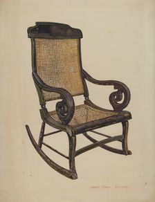 Rocking Chair, c. 1942. Creator: James Fisher