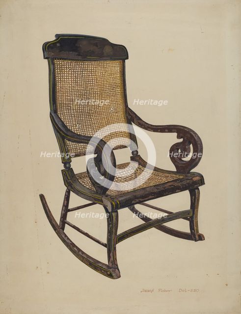 Rocking Chair, c. 1942. Creator: James Fisher.