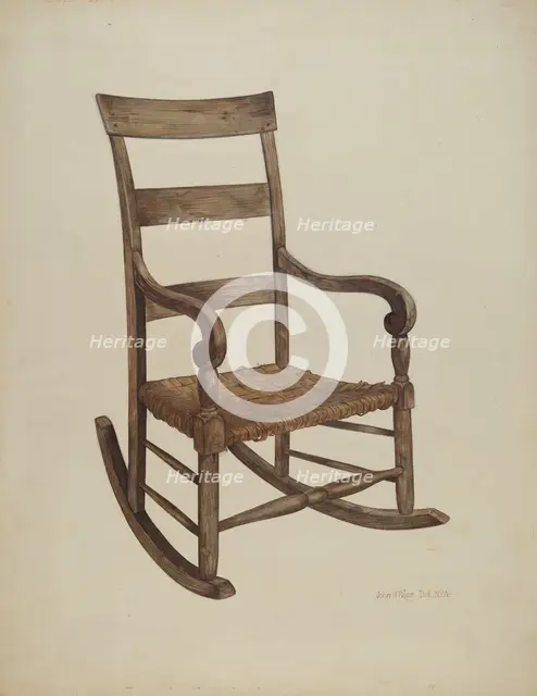 Rocking Chair, c. 1942. Creator: John Price.