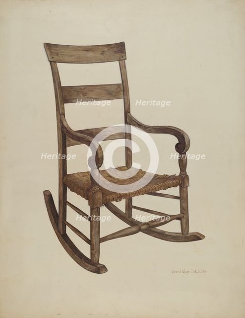 Rocking Chair, c. 1942. Creator: John Price.