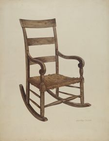 Rocking Chair, c. 1942. Creator: John Price