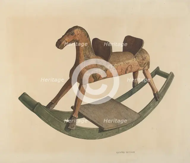 Rocking Horse, 1935/1942. Creator: Raymond Neumann.