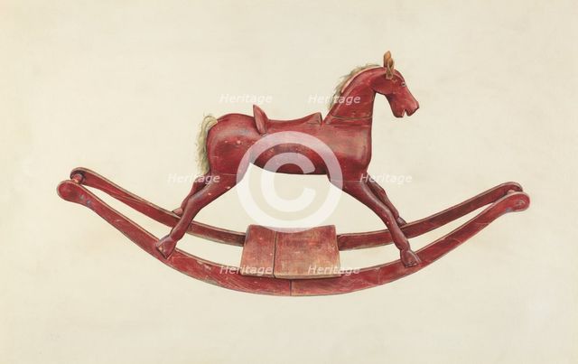 Rocking Horse, c. 1938. Creator: Elizabeth Fairchild.