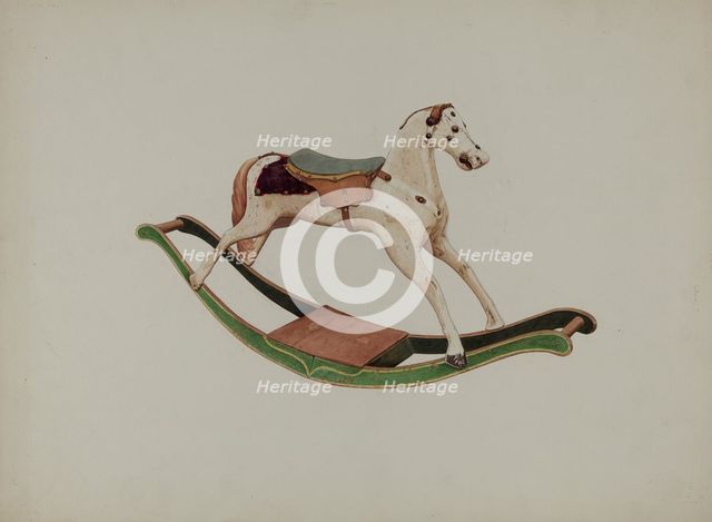 Rocking Horse, c. 1939. Creator: Willard Hazen.