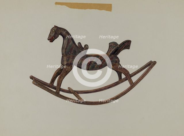 Rocking Horse, c. 1939. Creator: Harriette Gale.