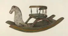 Rocking Horse, c. 1940. Creator: Mina Lowry