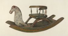 Rocking Horse, c. 1940. Creator: Mina Lowry