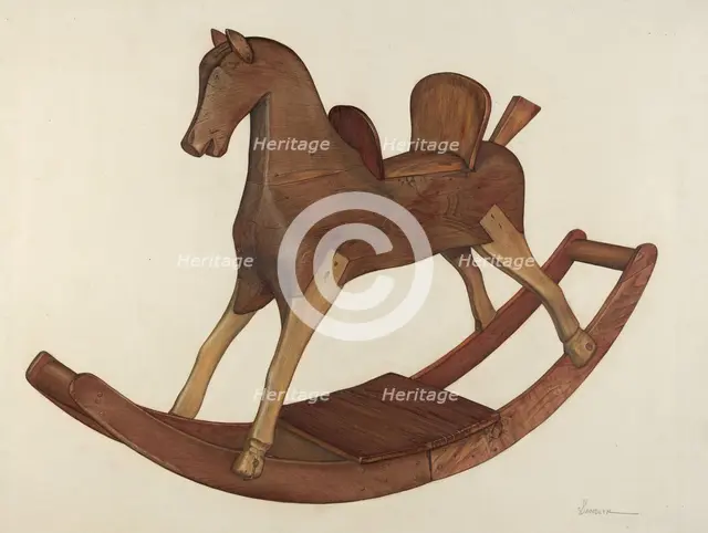Rocking Horse, c. 1941. Creator: Selma Sandler.
