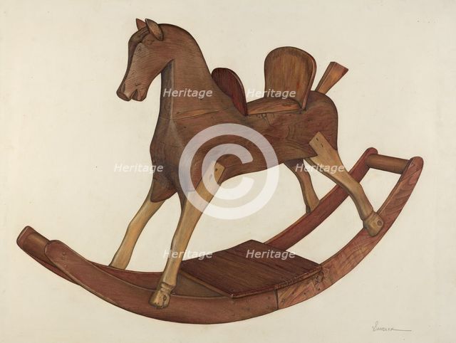 Rocking Horse, c. 1941. Creator: Selma Sandler.