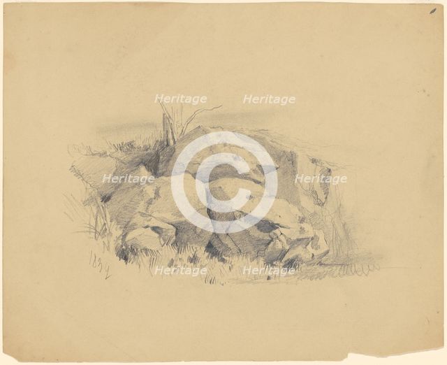 Rocks, 1839. Creator: James Goodwyn Clonney.