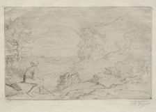 Rocks. Creator: Alphonse Legros (French, 1837-1911)