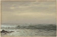 Rocks and Breaking Waves, c. 1870s. Creator: William Trost Richards