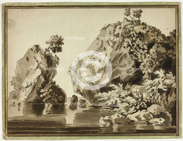 Rocks and Water, n.d. Creator: Jacob Philip Hackert.