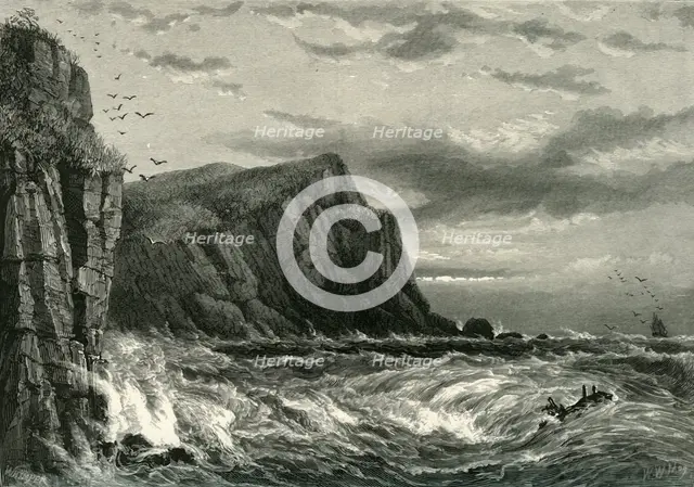 'Rocks at Ilfracombe', c1870.