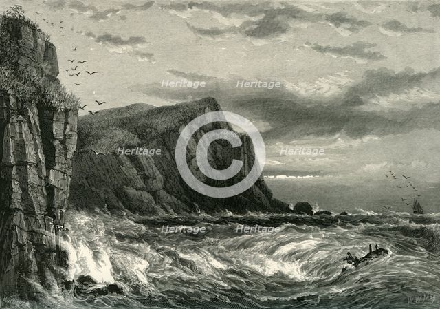 'Rocks at Ilfracombe', c1870.