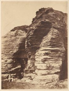 Rocks at Livermead near Torquay (England), c. 1852. Creator: John Dillwyn Llewelyn (British, 1810-1882), attributed to