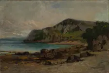 Rocks at Newport, ca. 1877-1885. Creator: Edward Mitchell Bannister
