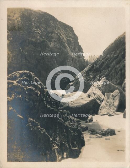 'Rocks at Newquay', 1927. Artist: Unknown.