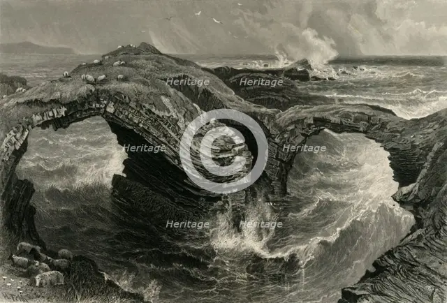 'Rocks at Ross. (Near Kilkee, Ireland)', c1870.