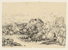 Rocks by the Sea, n.d. Creator: Rodolphe Bresdin