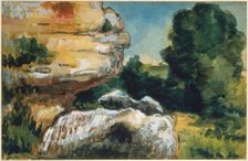 Rocks, c1867-1870. Creator: Paul Cezanne