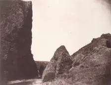 [Rocks in the Auvergne], 1854, printed 1979. Creator: Edouard Baldus