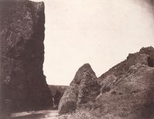 [Rocks in the Auvergne], 1854, printed 1979. Creator: Edouard Baldus