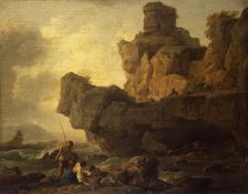 Rocks on a Seashore, 1753. Creator: Claude-Joseph Vernet