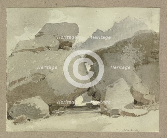Rocks near Aldersbach, c1840-1890. Creator: Carl Theodor Reiffenstein.
