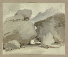Rocks near Aldersbach, c1840-1890. Creator: Carl Theodor Reiffenstein