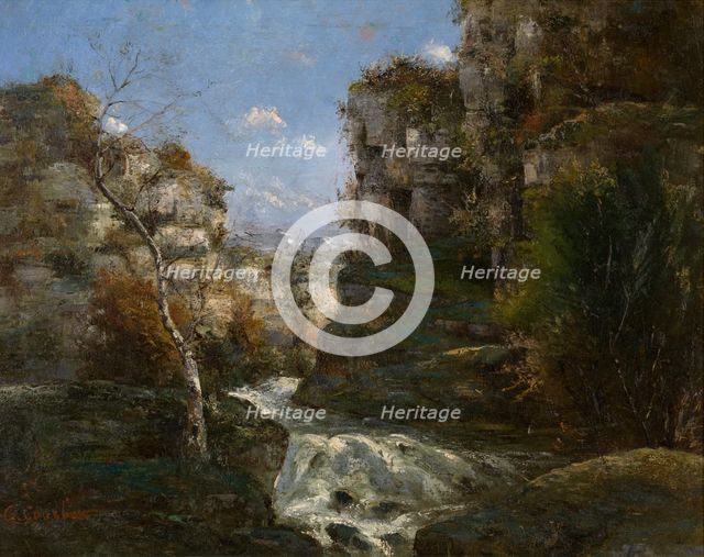 Rocks near Ornans, c1840-1870s. Creator: Gustave Courbet.
