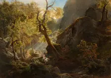 Rocks "Panienskie Skaly", 1878. Creator: Heinrich Grabinski