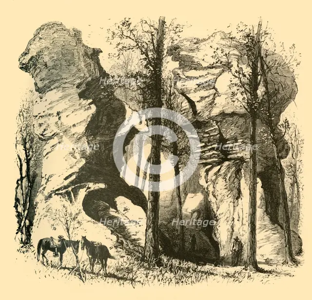 'Rocks, Rock City', 1872.  Creator: Harry Fenn.