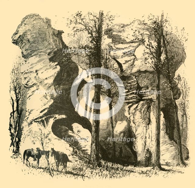 'Rocks, Rock City', 1872.  Creator: Harry Fenn.
