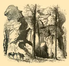 Rocks, Rock City 1872. Creator: Harry Fenn