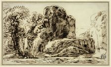 Rocks, Trees, and River, n.d. Creator: Franz Kobell
