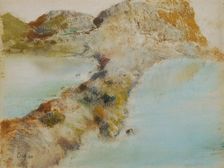 Rocky coast, about 1890/1892. Creator: Edgar Degas