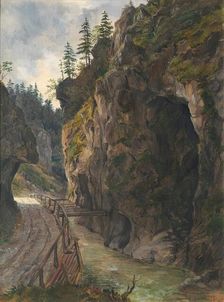 Rocky gorge, undated. Creator: Ludwig Halauska