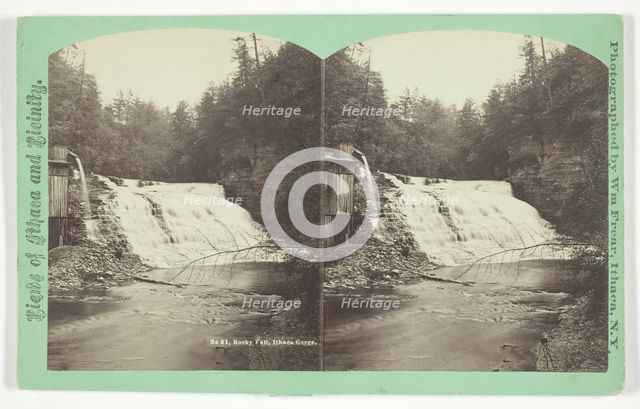 Rocky Fall, Ithaca Gorge, late 19th century. Creator: William Frear.