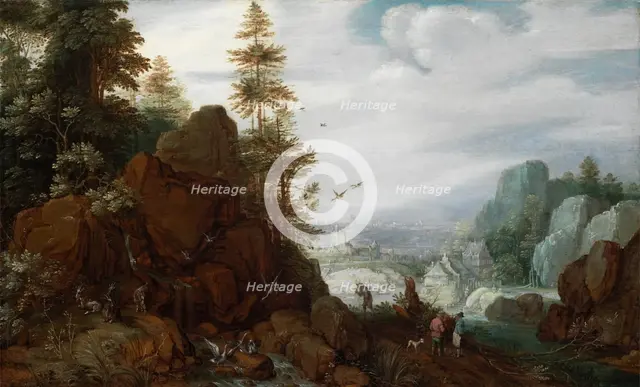 Rocky Landscape, 1621. Creator: Gillis Claesz. de Hondecoeter.